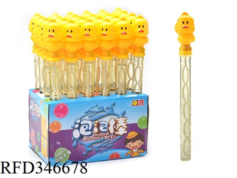 38 CM NET RED DUCK SHAPE BUBBLE STICK 24PCS