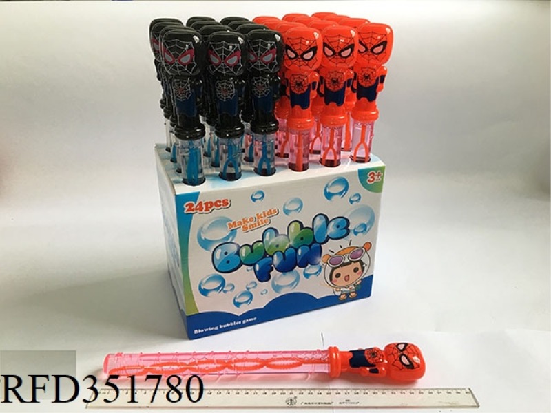 1604 SPIDERMAN BUBBLE WAND/24PCS