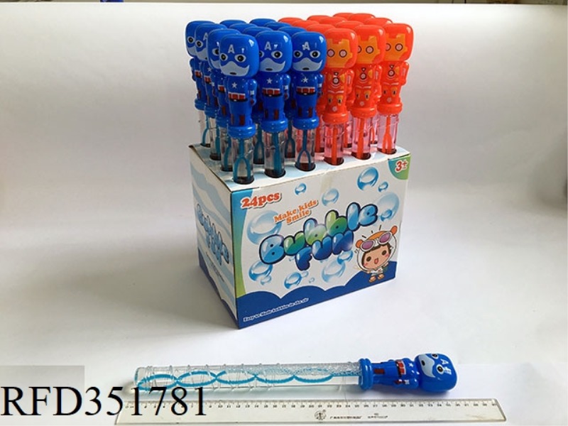 1605 IRON MAN BUBBLE WAND/24PCS