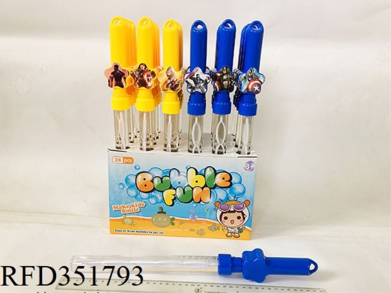 PENTAGRAM CAPTAIN AMERICA BUBBLE WAND/24PCS