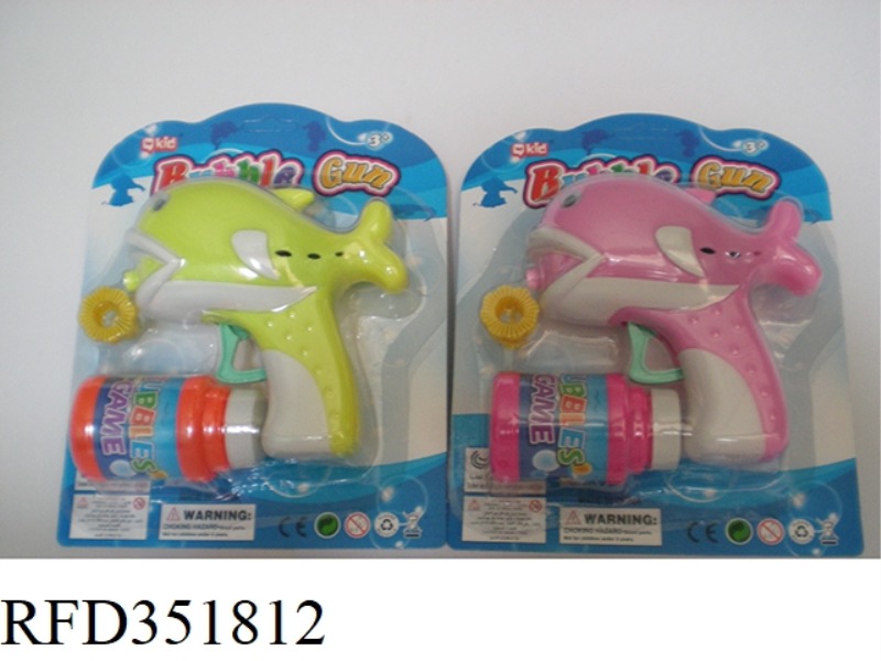 MANUAL SOLID COLOR BUBBLE GUN (FISH)