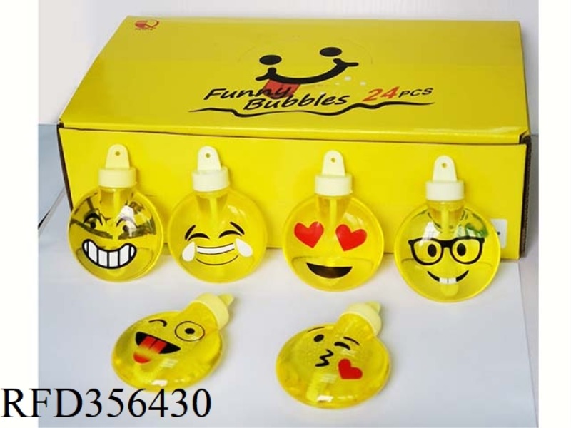 EMOJI BUBBLE WATER/24PCS