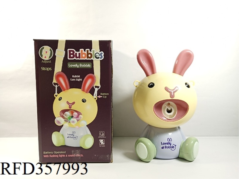 ELECTRIC DOLL RABBIT AUTOMATIC BUBBLE MACHINE