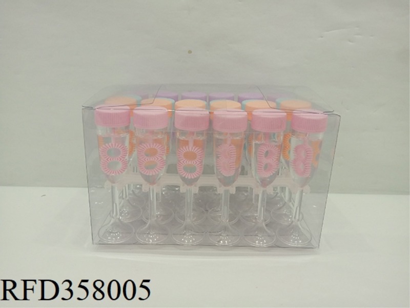 WINE GLASS BUBBLE WATER 8ML/24PCS