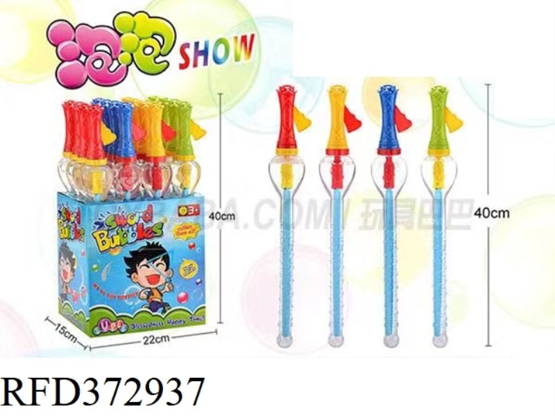 40CM WESTERN BUBBLE SWORD 16PCS