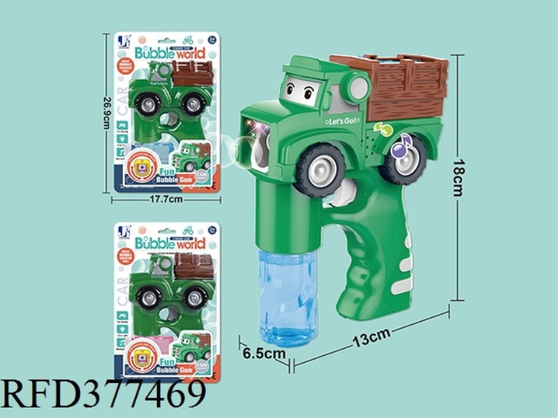 B/O LIGHT AND MUSIC PEASANT CAR BUBBLE GUN (60ML*2)