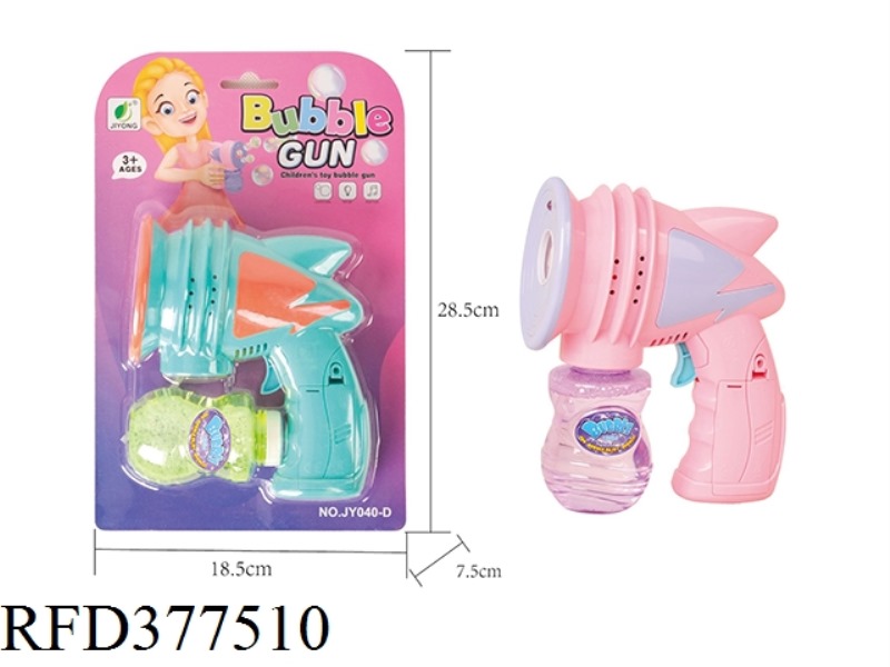SOLID RIBBON MUSIC LIGHT SINGLE BOTTLE WATER SPACE BUBBLE GUN (ABS)