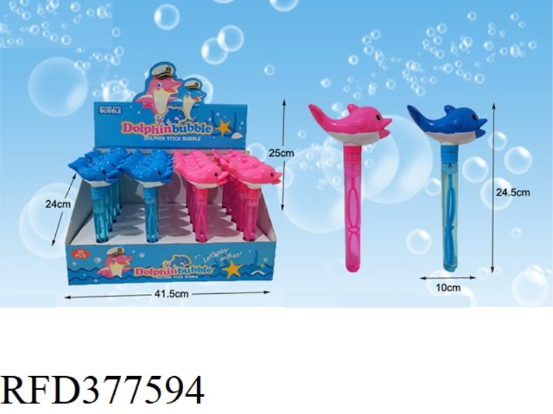 DOLPHIN BUBBLE WAND 20PCS