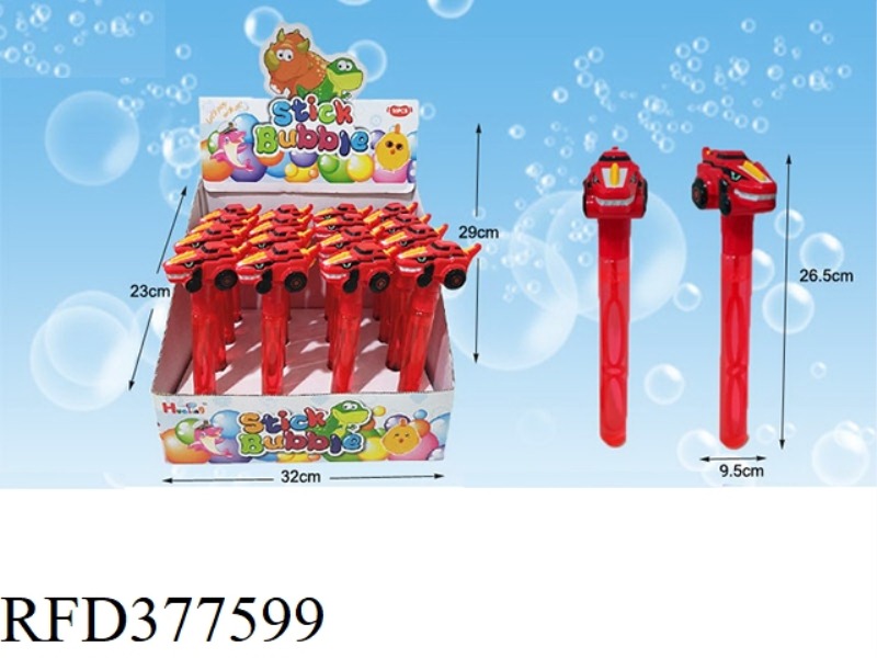 MECHA DINOSAUR BUBBLE STICK 16PCS