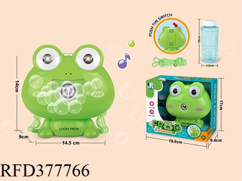 B/O LIGHT MUSIC FROG BUBBLE MACHINE (110ML)