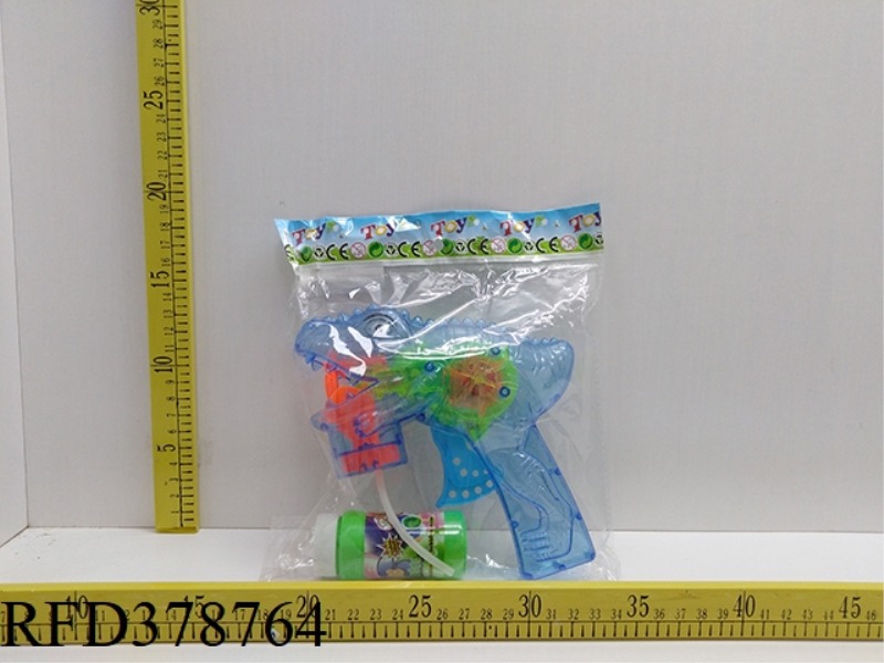 DINOSAUR SELF-PRIMING INERTIAL FLASHING BUBBLE GUN