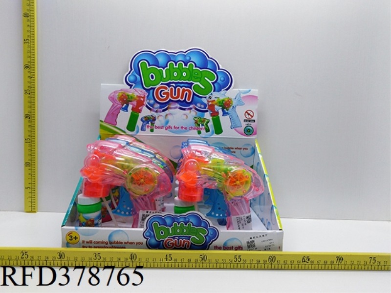 SPACE GUN SELF-PRIMING BUBBLE WITH LIGHT (6PCS)