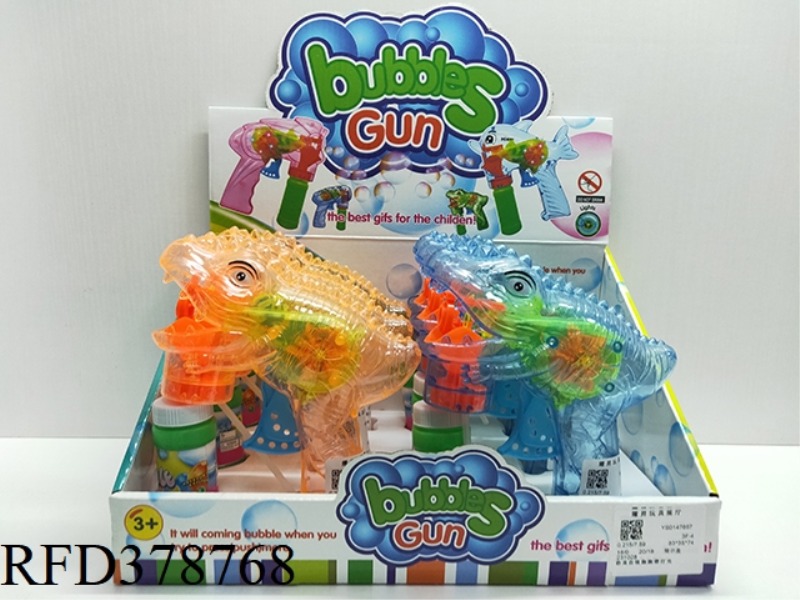 DINOSAUR SELF-PRIMING BUBBLE WITH LIGHT (6PCS)