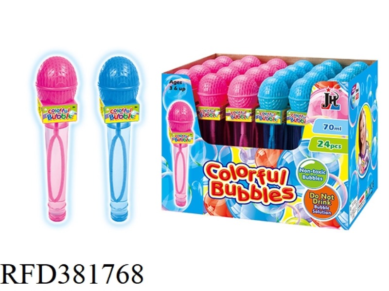 24PCS MICROPHONE BUBBLE WATER