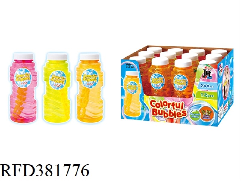 12PCS COLORFUL BUBBLE WATER