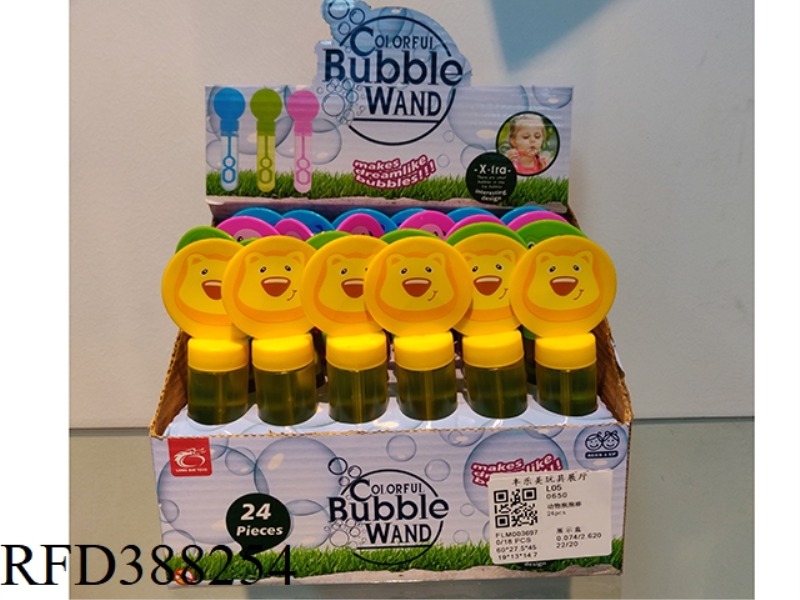 ANIMAL BUBBLE STICK 24PCS