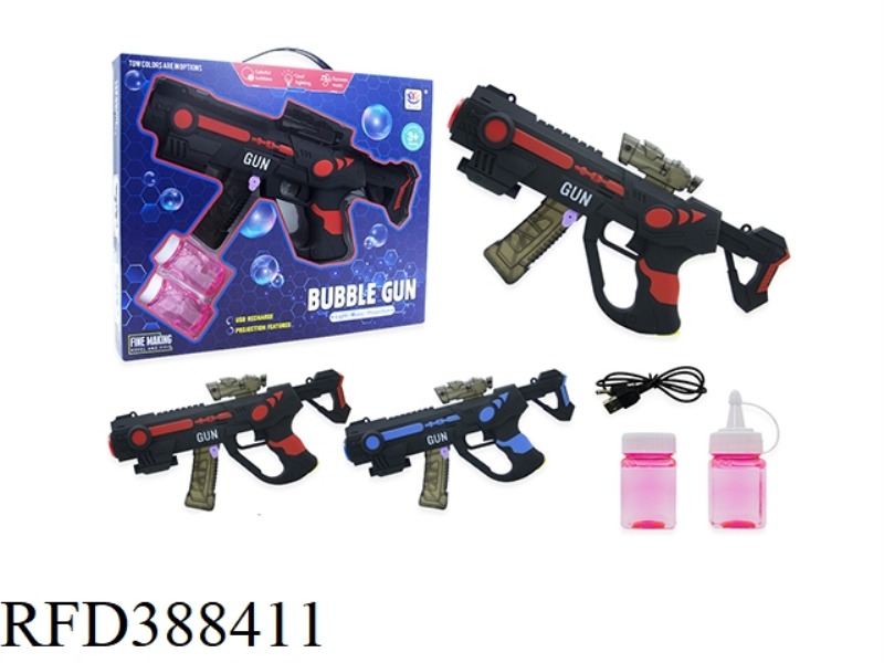 LIGHT PROJECTION BUBBLE GUN