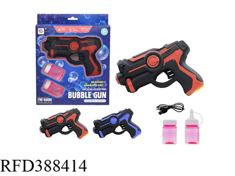 TOUCH PAINT SOUND AND LIGHT BUBBLE GUN