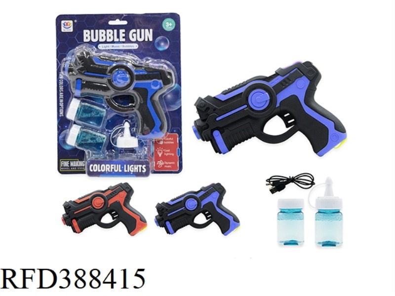 TOUCH PAINT SOUND AND LIGHT BUBBLE GUN