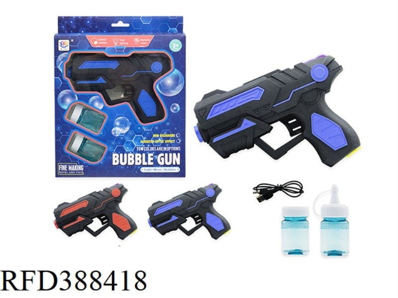 TOUCH PAINT SOUND AND LIGHT BUBBLE GUN