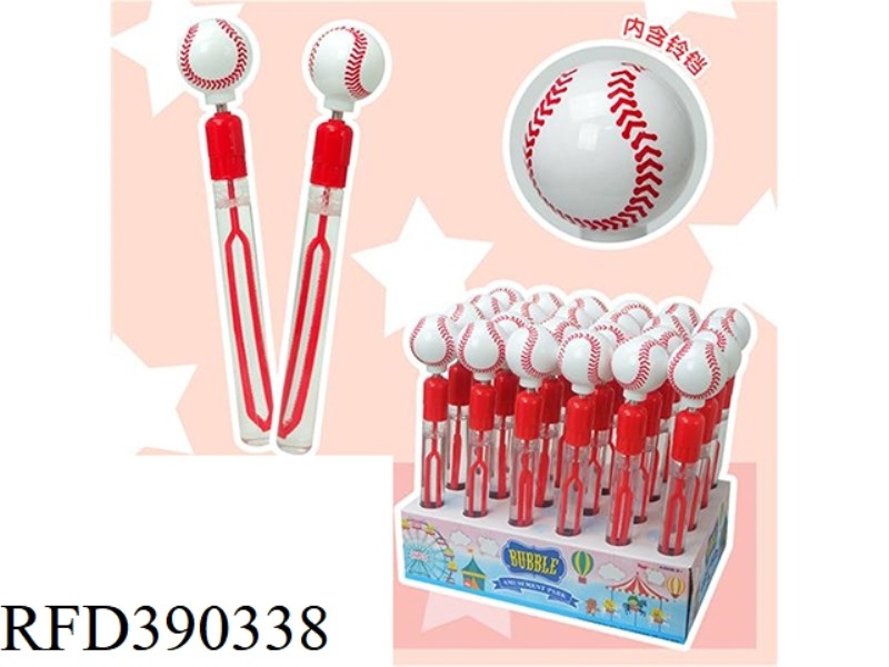 BASEBALL BELL BUBBLE STICK CHINESE 24PCS