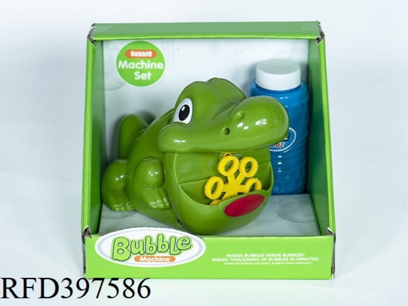 ALLIGATOR BUBBLE MACHINE ELECTRIC DISPLAY BOX