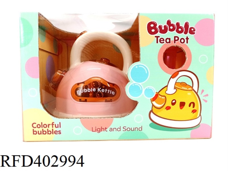 KETTLE ELECTRIC LIGHT MUSIC BUBBLE (WITH 1 BOTTLE OF BUBBLE WATER)