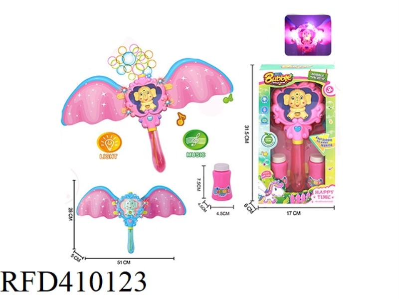 ELEPHANT ELECTRIC BUBBLE MACHINE WITH LIGHT AND MUSIC
