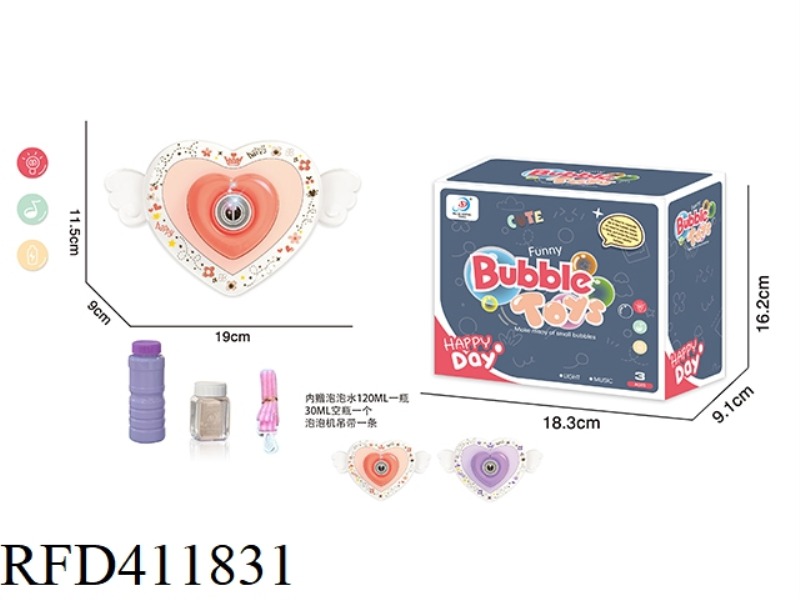 ELECTRIC LOVE BUBBLE CAMERA WITH LIGHTS AND MUSIC (2 COLORS MIXED)