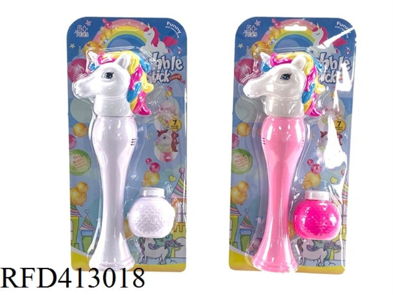 ELECTRIC UNICORN MUSIC SPRAY PAINT BUBBLE STICK