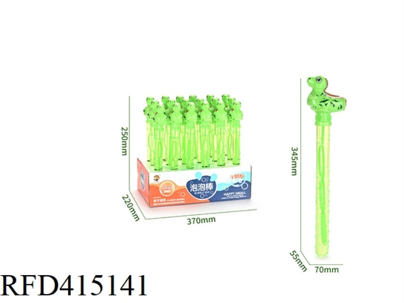 DINOSAUR WHISTLE BUBBLE WAND 18PCS