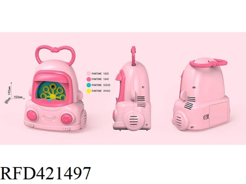 CAR BUBBLES MACHINE PINK