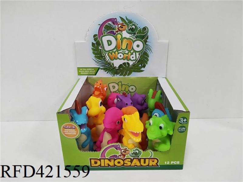 12 ZHUANG VINYL CARTOON DINOSAURS