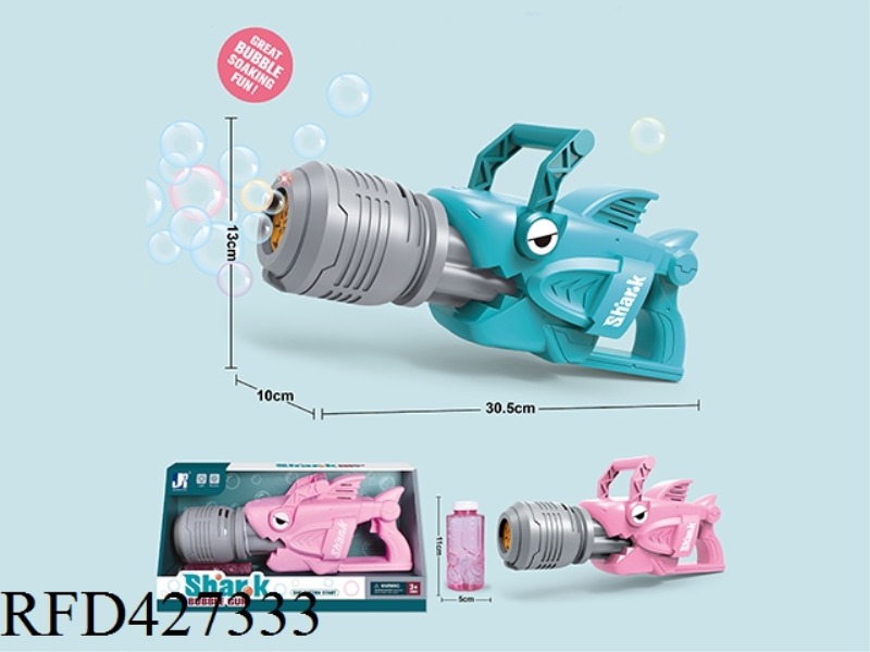 ELECTRIC LIGHT MUSIC SHARK BUBBLE GUN