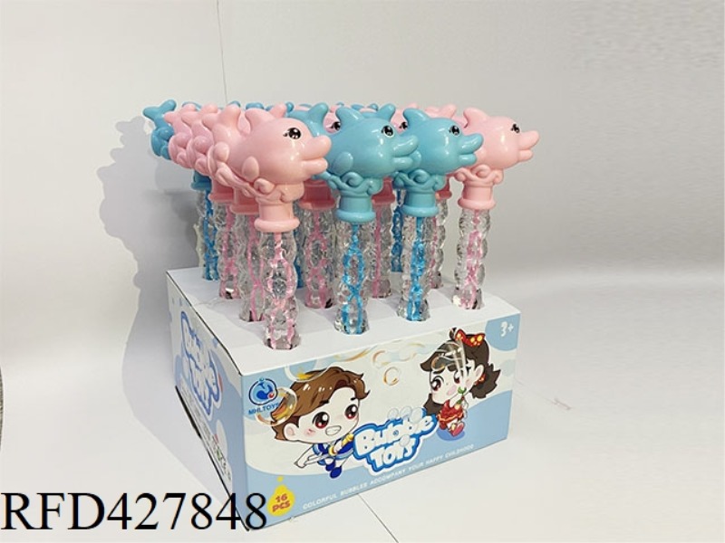DOLPHIN BUBBLE STICK 16PCS (38CM LONG)