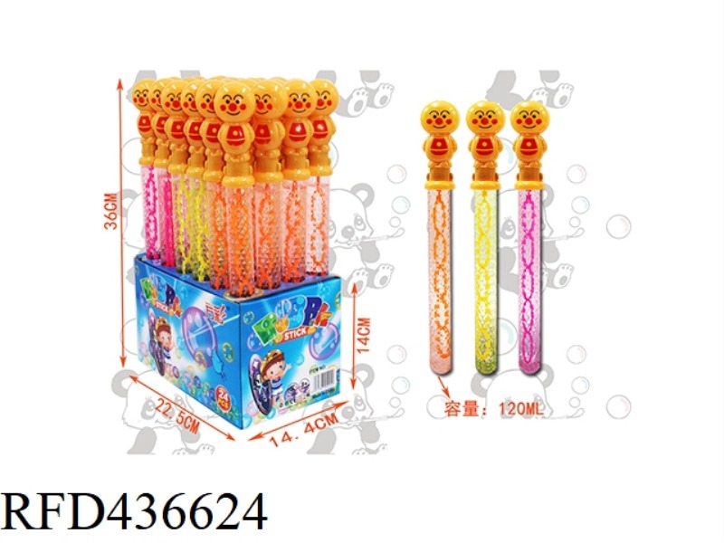 BREAD SUPERMAN BUBBLE STICK 24PCS