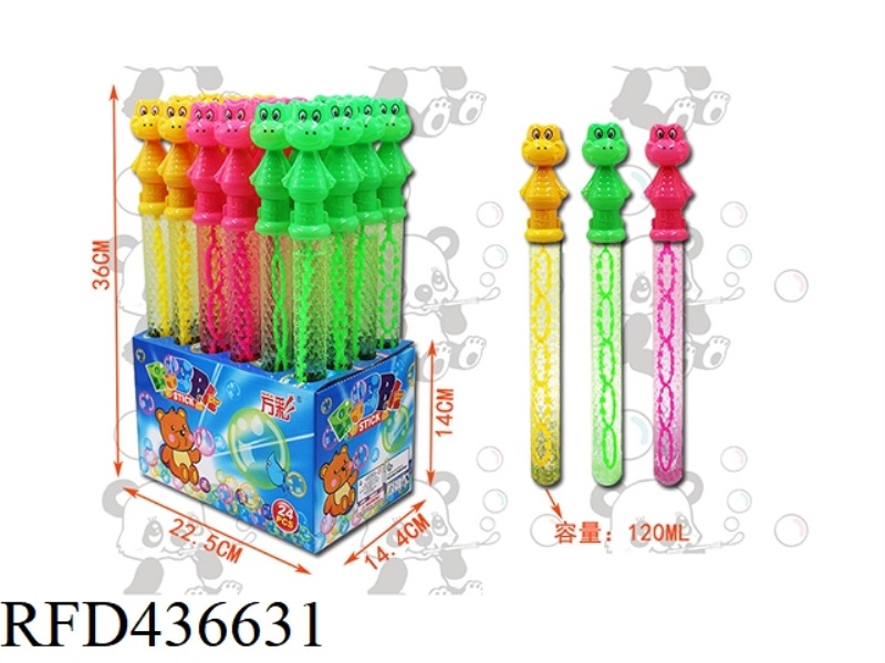 DINOSAUR BUBBLE STICK 24PCS