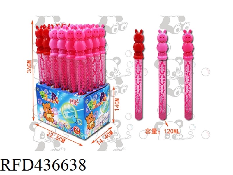 PIG QIQI BUBBLE STICK 24PCS