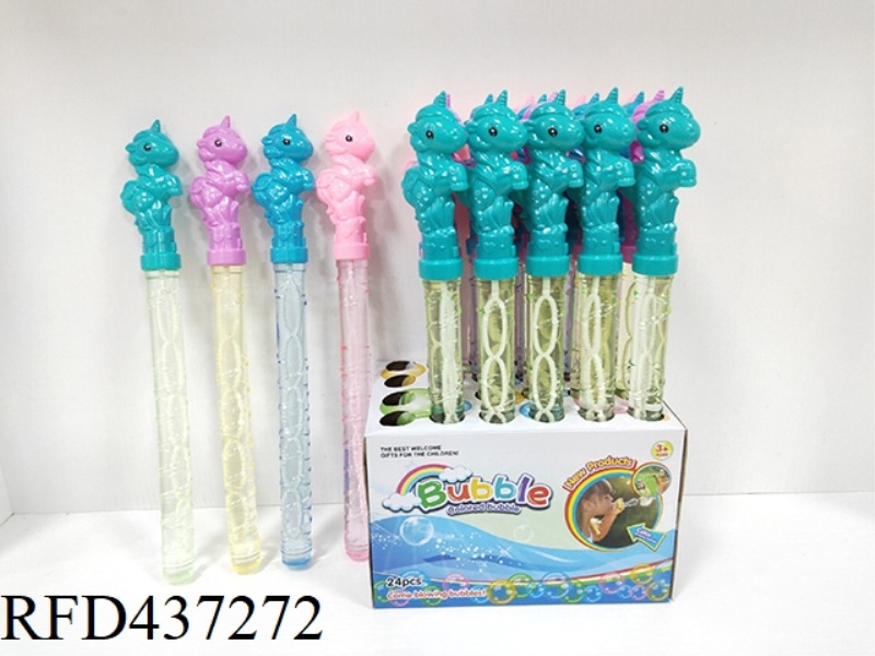 SPRAY FREE UNICORN BUBBLE STICK 24PCS