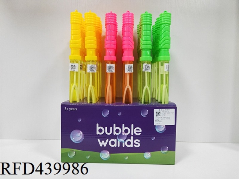 BUBBLE WAND 1 CIRCLE (PVC) GEOMETRIC HANDLE WITH ADJUSTMENT HOLE 24PCS