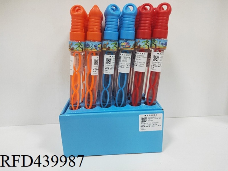 BAKED CLEAR BOTTLE BUBBLE STICK (24PCS)