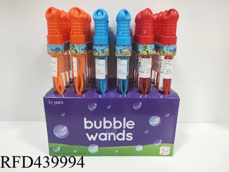 BAKED CLEAR BOTTLE BUBBLE STICK (24PCS)
