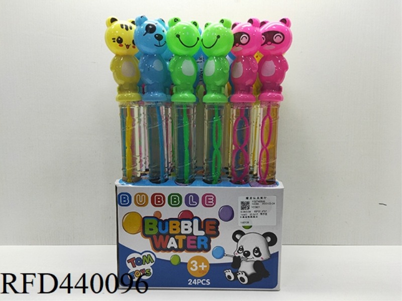 CARTOON ANIMAL BUBBLE WATER 115ML (24PCS)