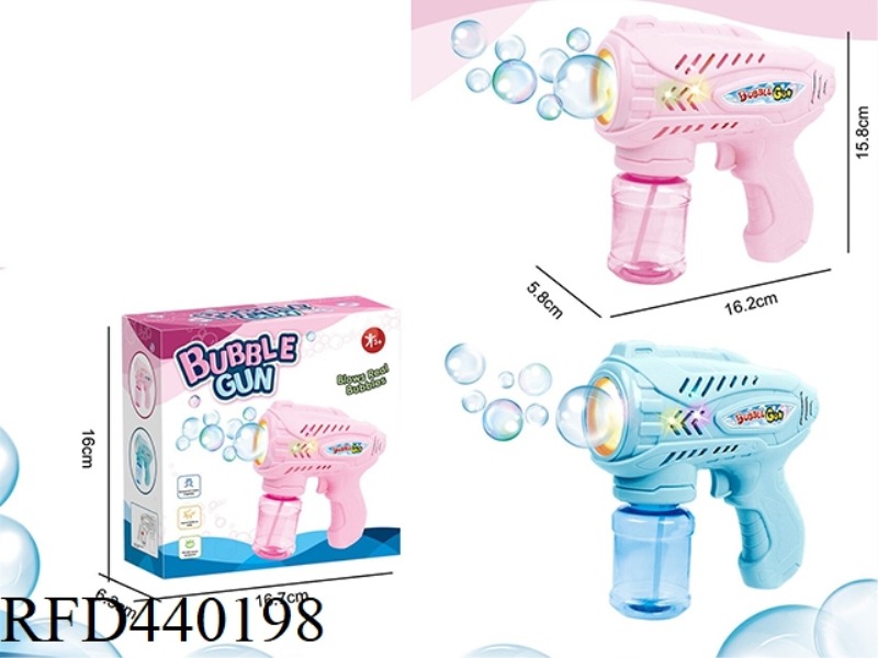 EIGHT-HOLE ELECTRIC LIGHT AND MUSIC BUBBLE GUN (NOT INCLUDE)