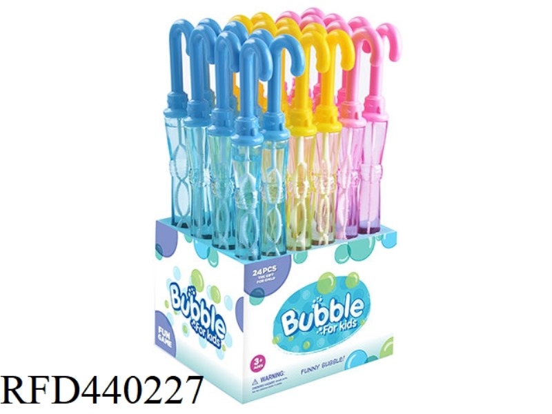 UMBRELLA BUBBLE STICK 24PCS
