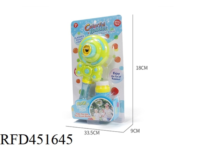 ELECTRIC HAND-HELD CAMERA BUBBLE MACHINE