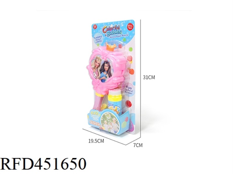 ELECTRIC PRINCESS MAGIC STICK BUBBLE MACHINE