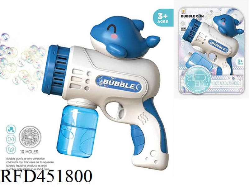 10 HOLE BUBBLE PISTOL DOLPHIN