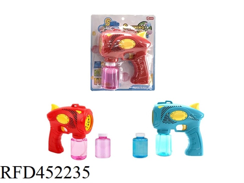 SPACE SHARK FIVE-HOLE BUBBLE GUN WITH A BOTTLE OF 150ML WATER