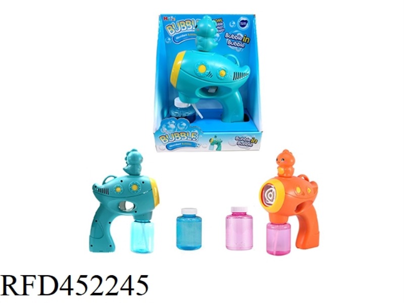 BUBBLE IN THE BUBBLE ABOVE 5CM DUN DUNLONG BUBBLE GUN WITH A BOTTLE OF 150ML WATER (WITH LIGHT AND M
